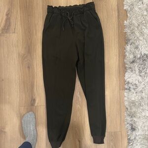 Dark olive green Lululemon Jogger Pants